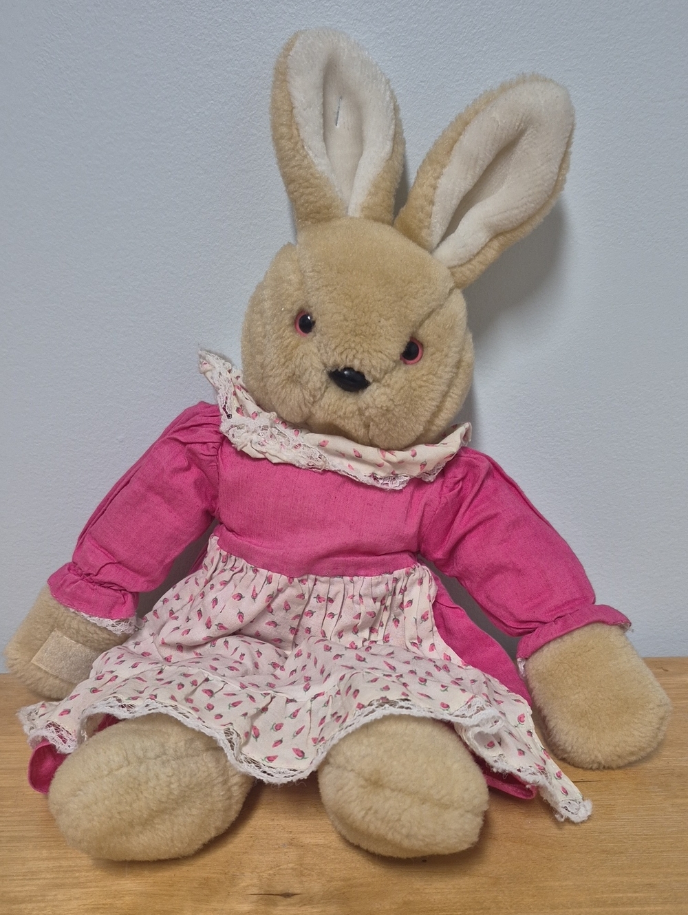 VTG 1985 Chadwick Miller Plush Bunny In Cottagecore Homestead Dress